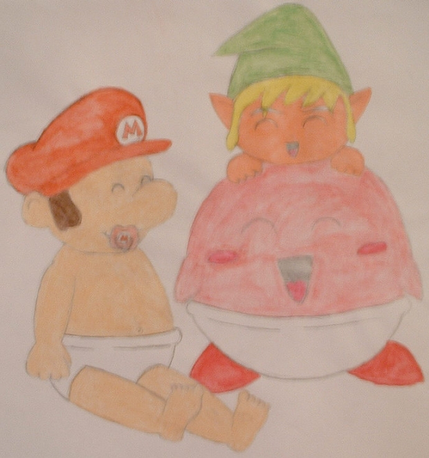 Nintendo Babies Colored