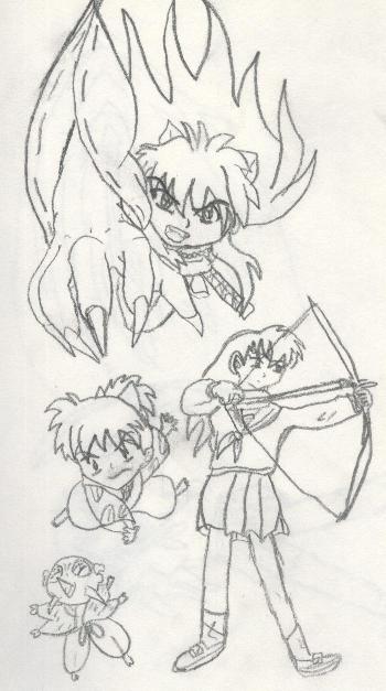 4 Inuyasha Characters