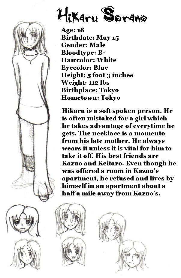 Hikaru Sorano. My Third Oc