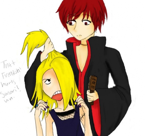Doing Deidara's Hair