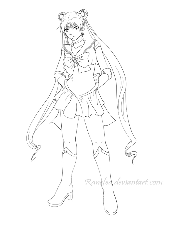 Sailor Moon Line Art
