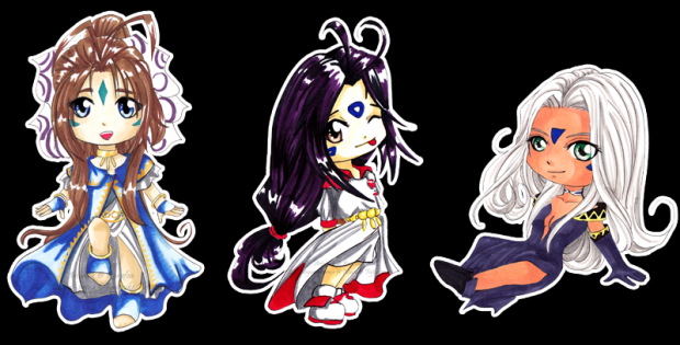 Belldandy Skuld Urd Chibis