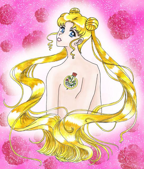 Usagi Tsukino With Tattoo