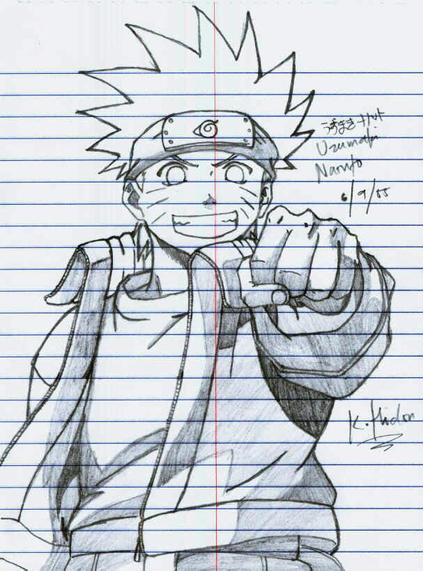 Pencil Art  Uzumaki Naruto 4