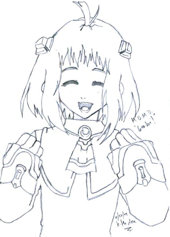 Xenosaga M.o.m.o. Pencil Art