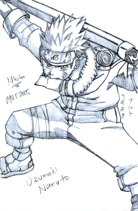 Pencil Art  Uzumaki Naruto 5