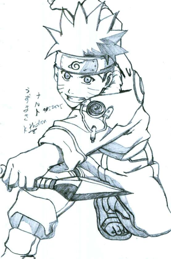 Pencil Art  Uzumaki Naruto 6