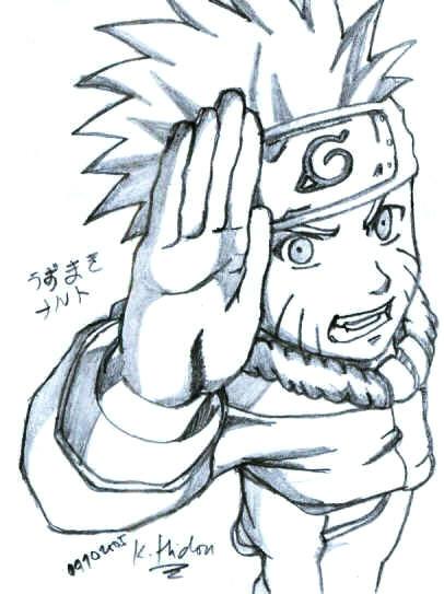 Pencil Art  Uzumaki Naruto 7