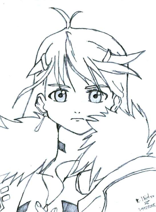 Xenosaga Uzuki Shion Pencil Art 2