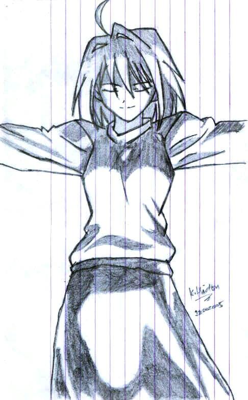 Tsukihime Arcueid Pencil Art