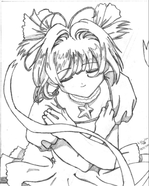 Pencil Art Sakura Kinomoto