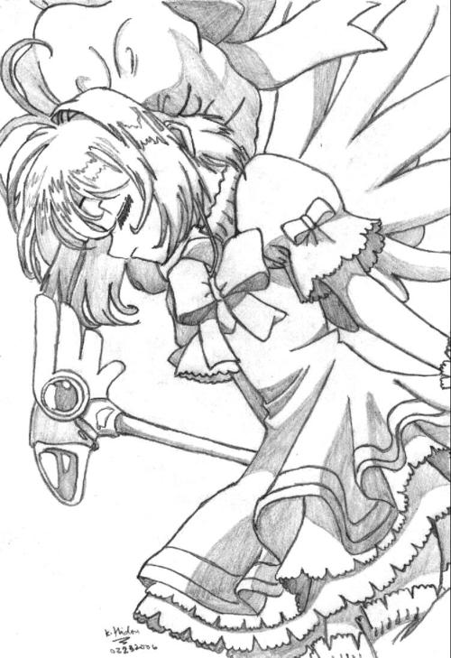 Pencil Art Sakura Kinomoto 2