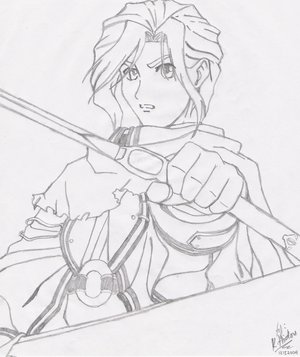 Suikogaiden Nash Latjke Pencil Art
