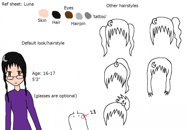 Ref sheet: Luna