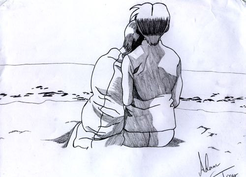 Sitting On The Beach