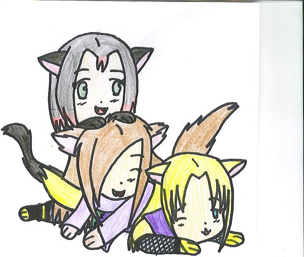 Chibi Catz!! Xd