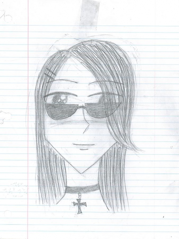 Sunglasses Girl Sketch