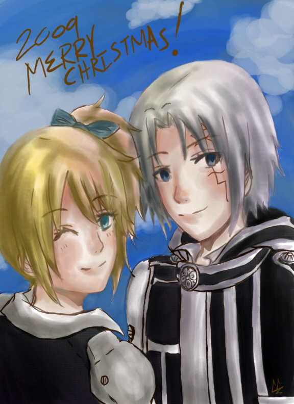Kurly's Oc "Kari" and Allen (d.gray-man)