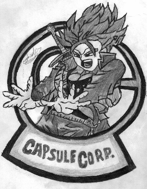 Trunks In Capsule Corp. Logo