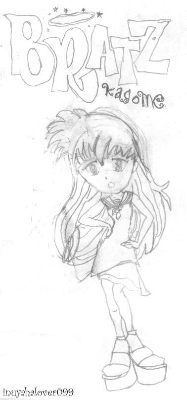 Bratz Kagome (b&w)