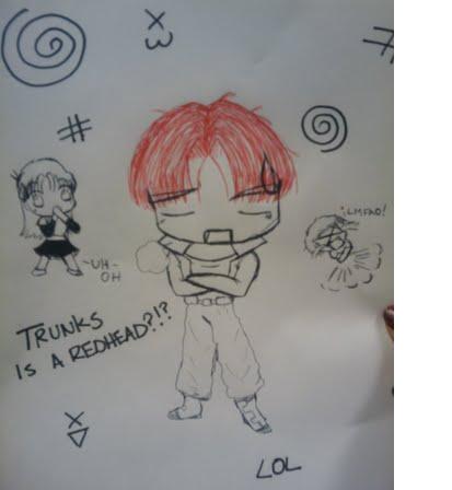Trunks is a REDHEAD?!?!?!