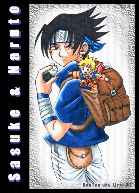 Sasuke And Little Naruto