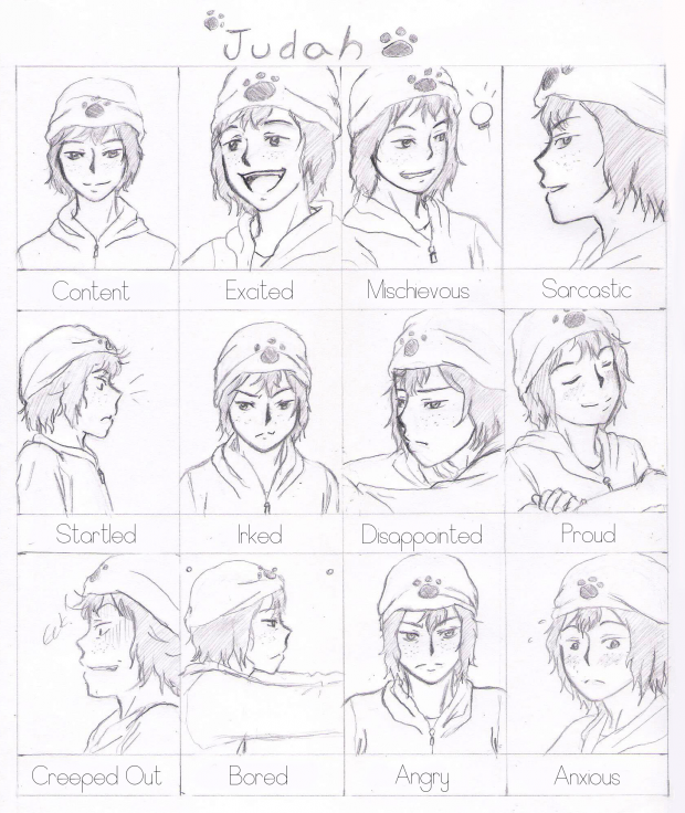Judah (Expression Sheet)