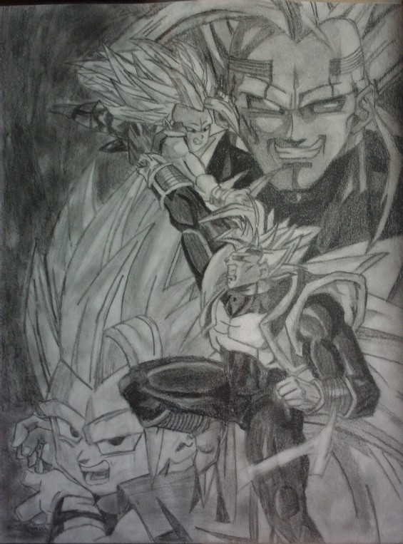 Bebi Vegeta and Goku