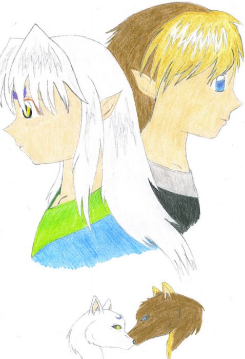 Kyo And Sakura, The Wolf And Dog