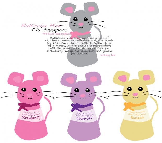 mice shampoos product design. :3