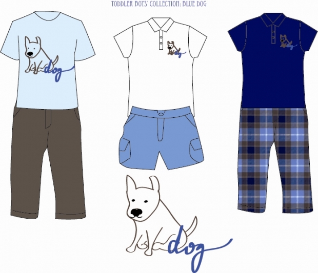 blue dog collection (clothes).