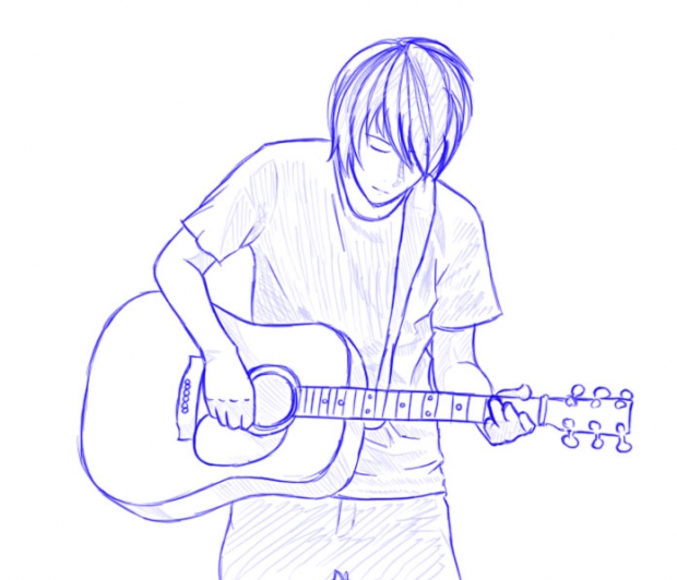 Guitar Man Sketch