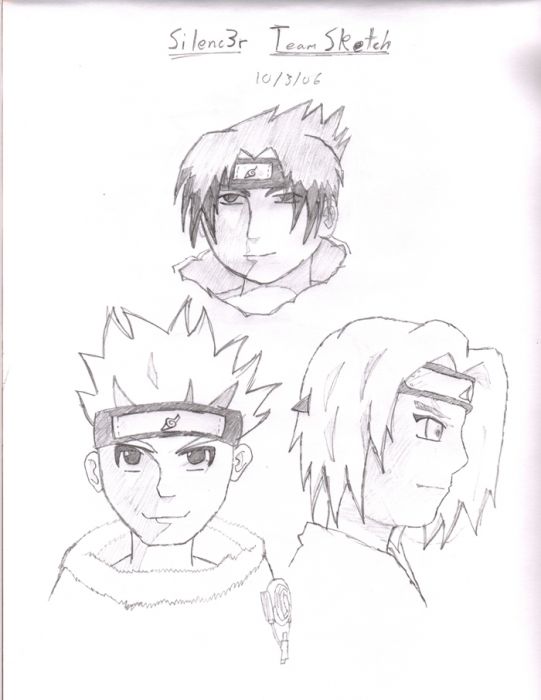 Naruto Team Sketch