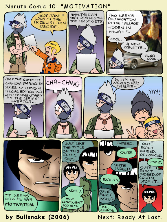Naruto Comic 10: Motivation