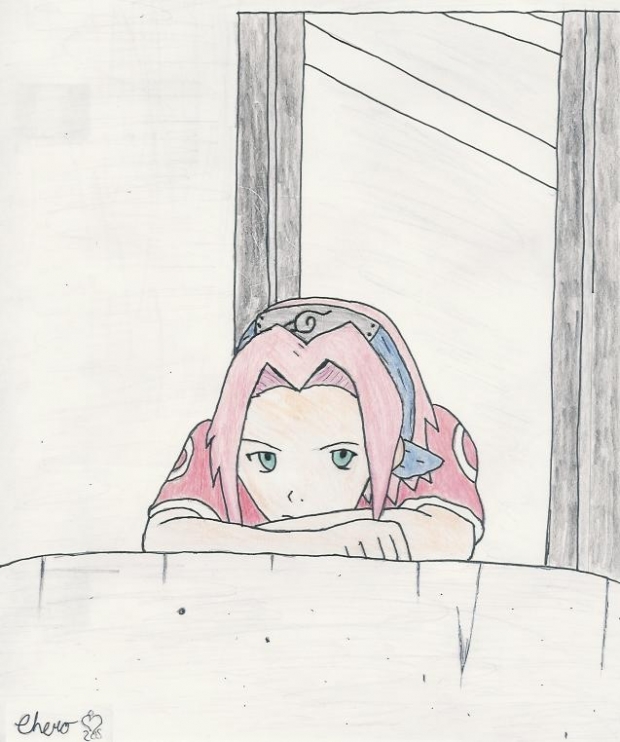 Sakura Colored and Inked