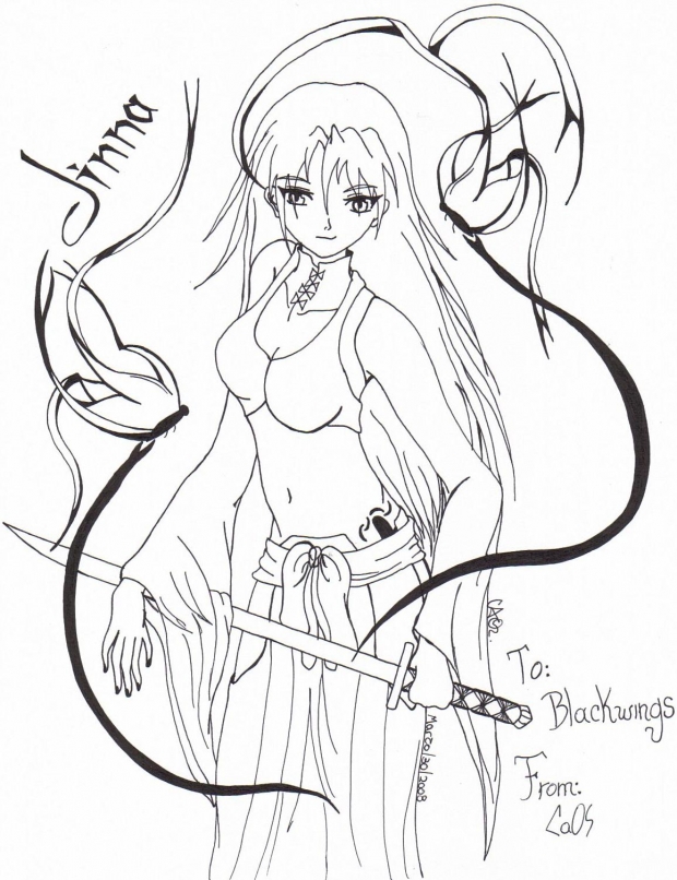 Butterfly beauty (line art)