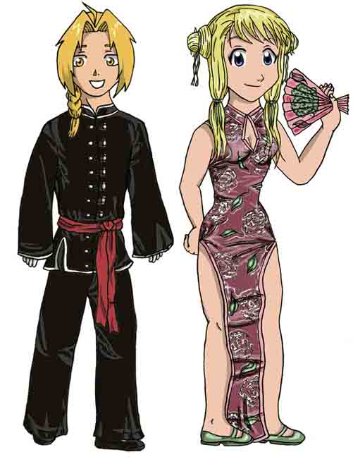 Ed And Winry Oriental Style