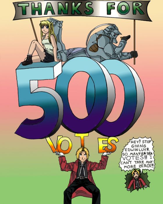 Thanks For 500 Votes!