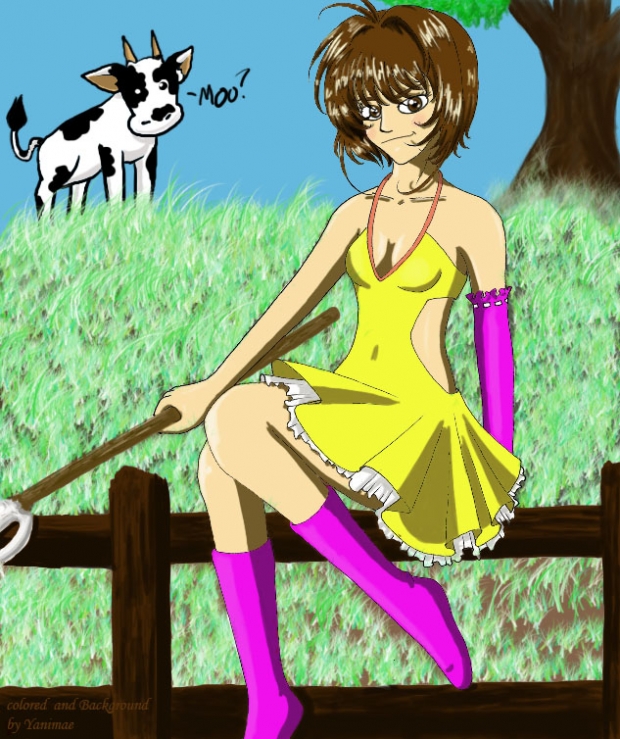 Sakura Cowbell Girl