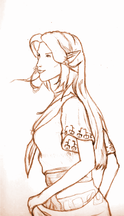 LOZ-Malon (LineArt)