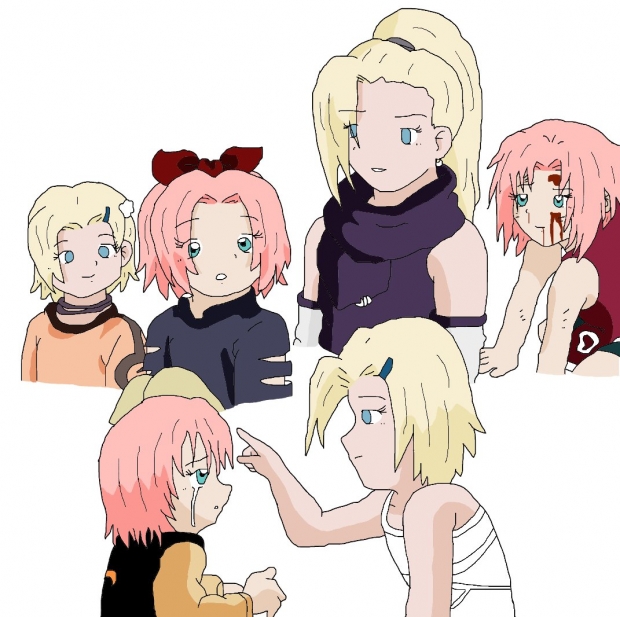 Sakura and Ino