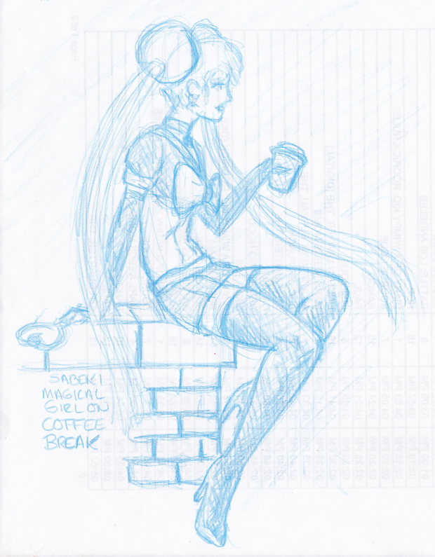 Sabeki on coffee break