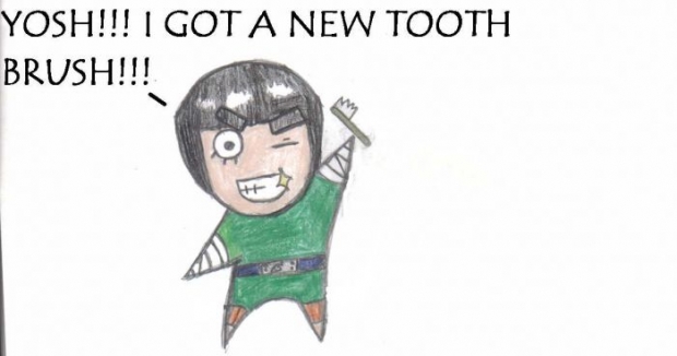 Lee And His New Tooth Brush