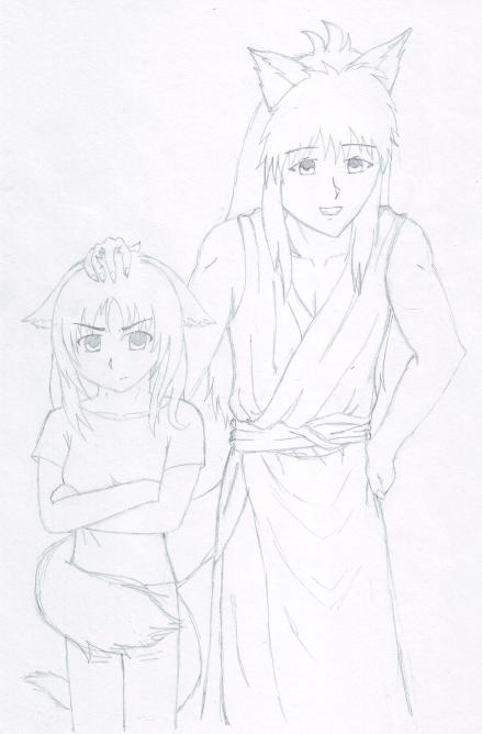 Sketch Of Youko And Me