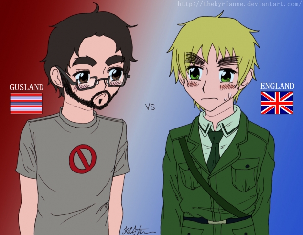 Gusland vs England: EYEBROW-OFF!