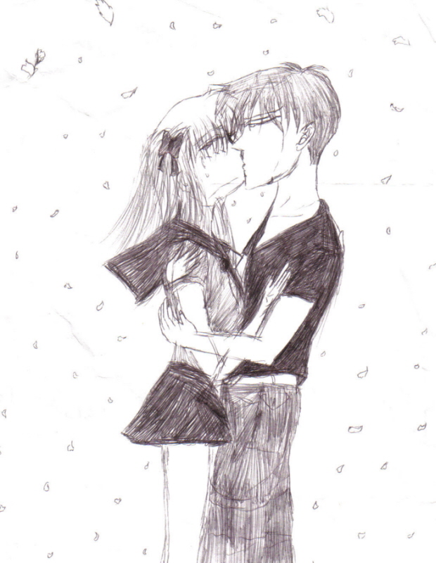 Kyo And Tohru Kissing