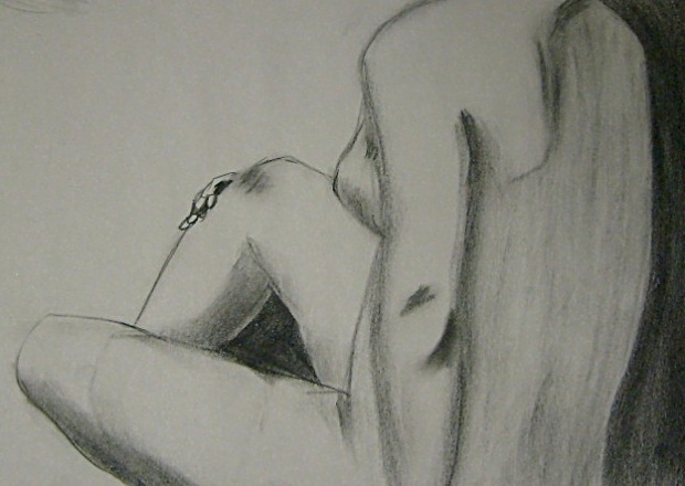 Figure Study: Back To the Wall