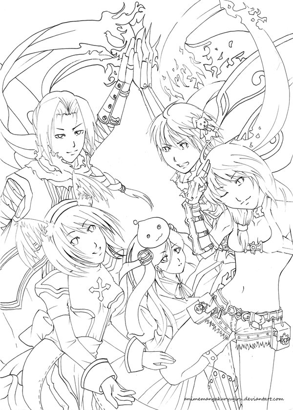 RO-Team Up Lineart