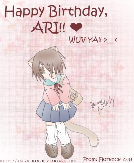 Happy Birthday, Ari!!