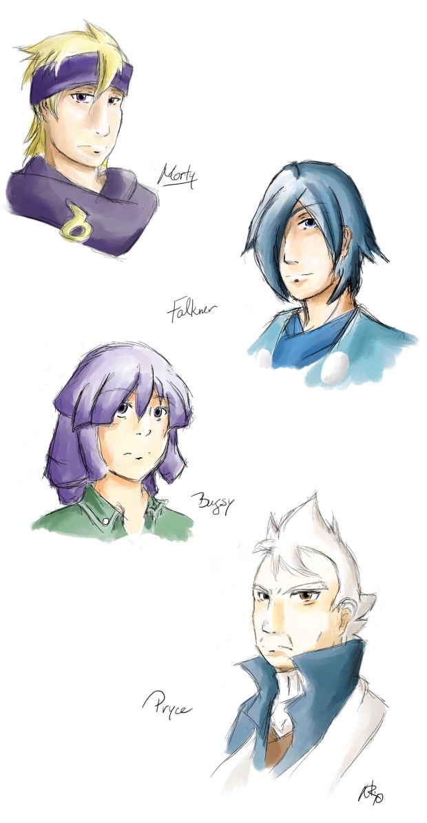 Pokemon Leader Sketch Dump